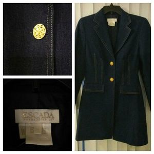 Vintage Escada by Magaretha Ley Denim Jacket 36
